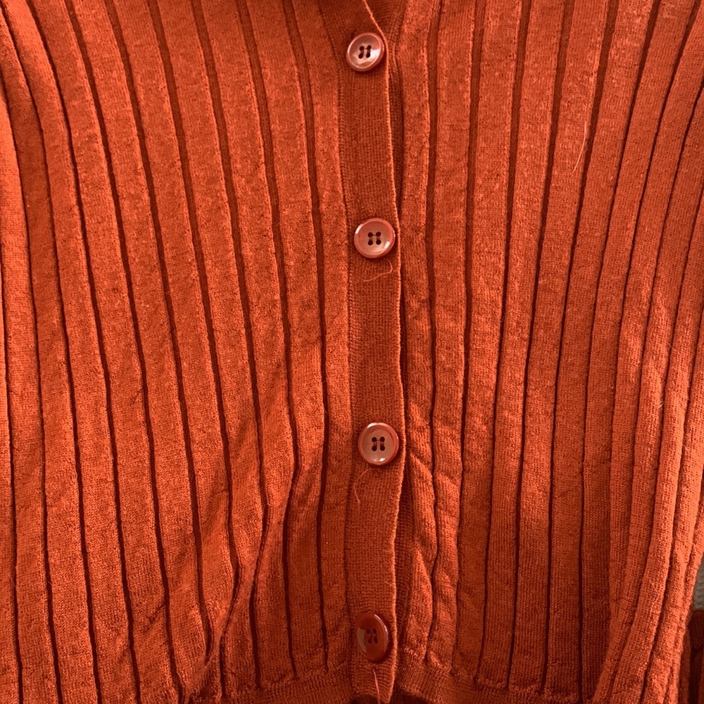J Crew 100% merino wool sweater, size XS, burnt orange - Picture 6 of 6